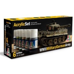 Italeri 433AP set de 6 coloris acrilique aqua panzer allemands WWII