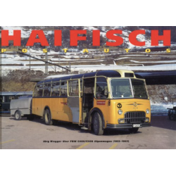 livre Haifisch postauto FBW C40U-C50U Alpenwagen 1955-1961