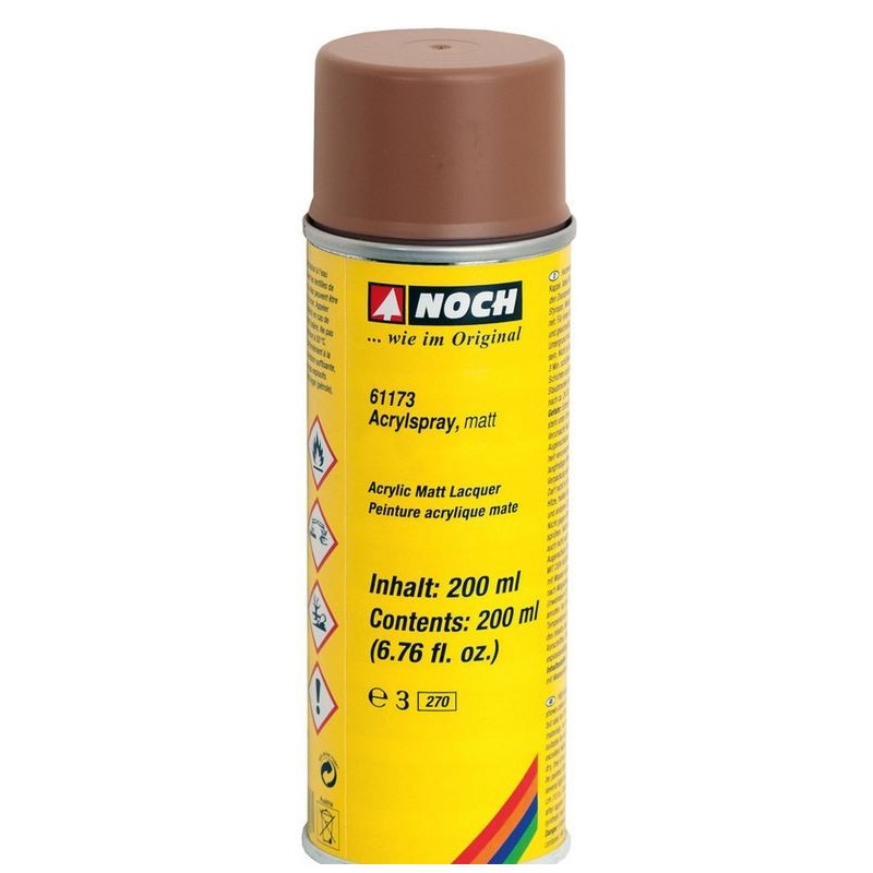 Noch 61173 spray acrylique brun mat 200 mL