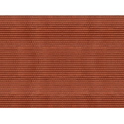 Noch 56965 N plaque carton 3 D tuiles rouges 250 x 125 x 0,5 mm