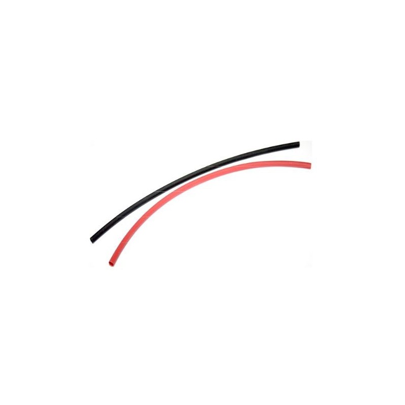 HRC5131 gaine thermorétractable 4 mm rouge et noir 25 cm