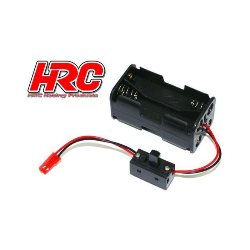 HRC9271AS support batteries AA (4x) fiche BEC avec interrupteur