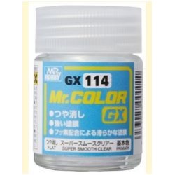Mr Hobby GX114 verni transparent doux mat 18 ml UV cut
