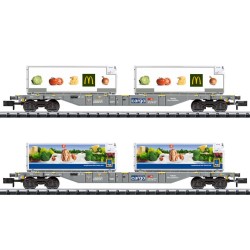 Trix 15488 N Coffret wagons containers Aldi et Mc Donald