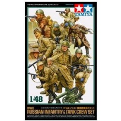 Tamiya 32521 1 - 48 russian infantery and tank crew (15 figurines)