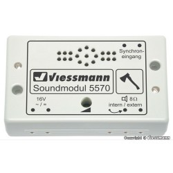 Viessmann 5570 HO module sonore bucheron