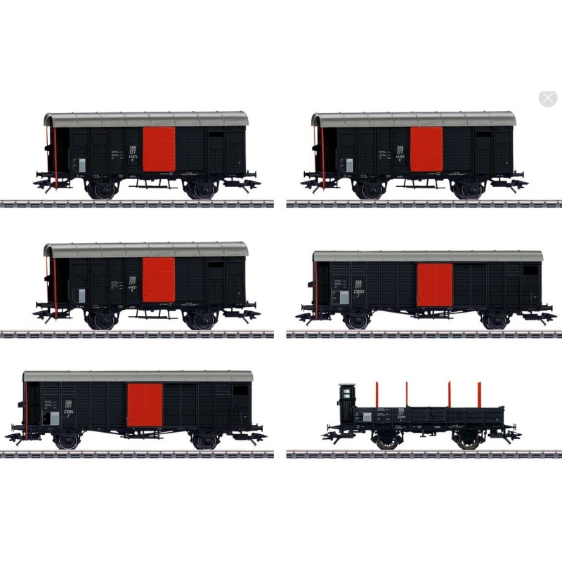 Märklin 46050 HO coffret de wagons marchandises Köfferli