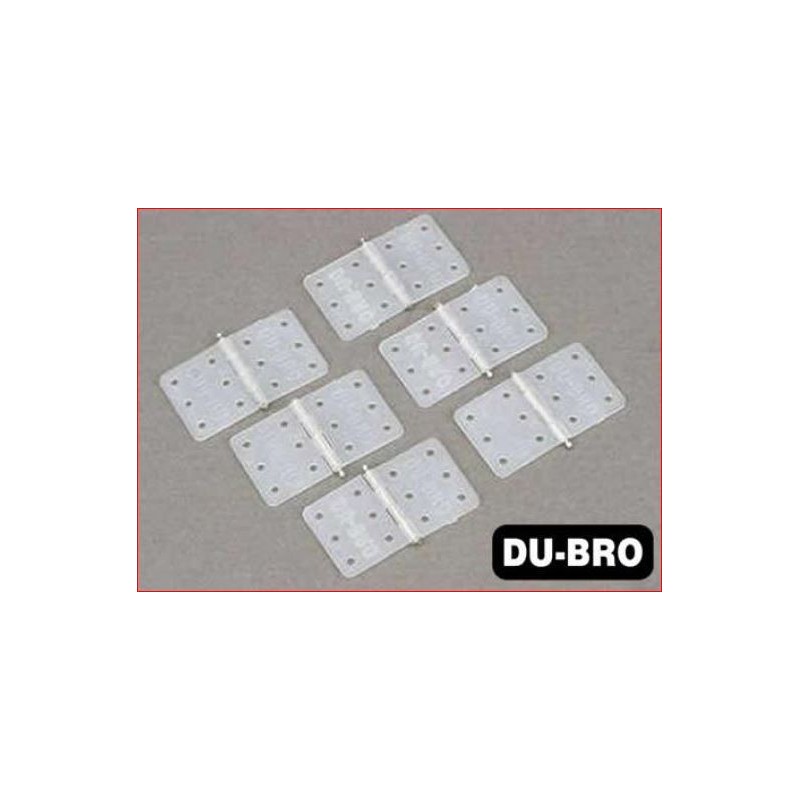 Du-bro 118 charnières en nylon 23 x 13 mm (6 pièces)