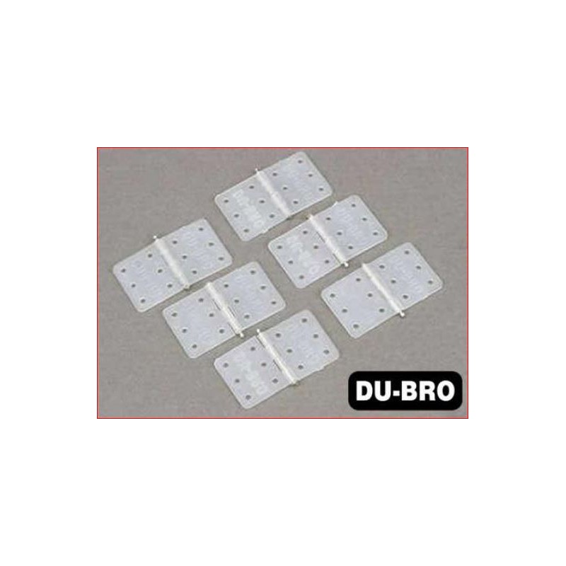 Du-bro 118 charnières en nylon 23 x 13 mm (6 pièces)