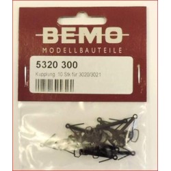 Bemo 5320 300 HOm attelages pour séries 3020, 3021 ( prix par pièce)