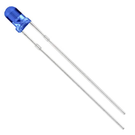 VCC LTH3MM12VFR4600 LED bleu 3 mm 12 V 10 mA VCC LTH3MM12VFR4600 LED bleu 3 mm 12 V 10 mA