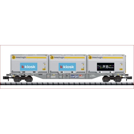 Trix 18405 N wagon porte cont. Kiosk ép.VI Trix 18405 N wagon porte cont. Kiosk ép.VI