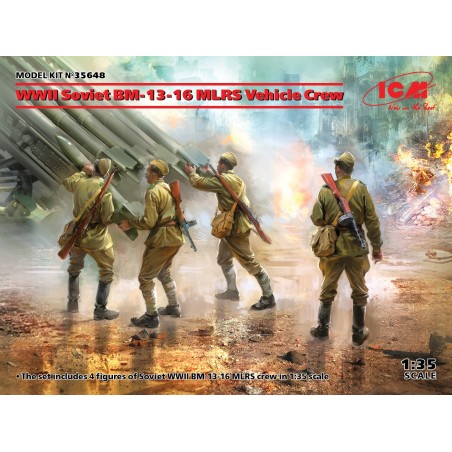 ICM 35648 1 - 35 oviet BM-13-16 MLRS vehicle crew ICM 35648 1 - 35 oviet BM-13-16 MLRS vehicle crew