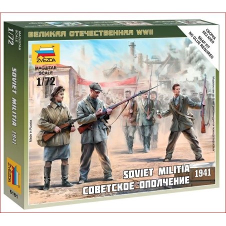Zvezda 6181 1 - 72 soviet militia 1941 Zvezda 6181 1 - 72 soviet militia 1941