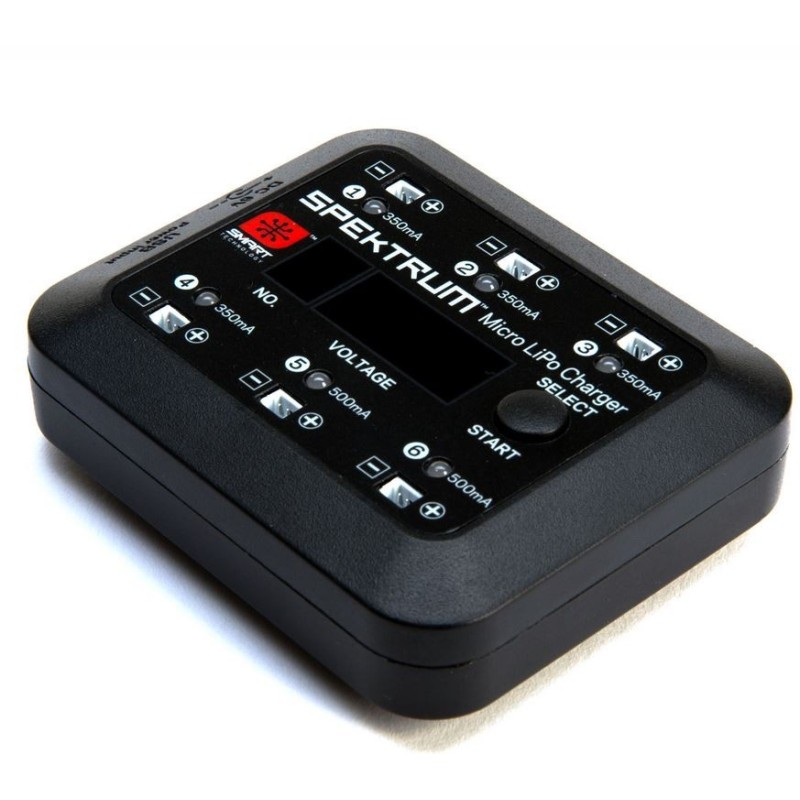 Spektrum Smart SPMXC1060 micro chargeur Li-Po 6 ports, 2 x 500 mAh et 4 x 350 mAh