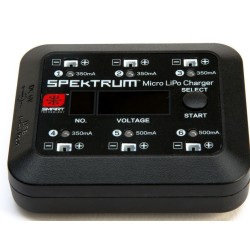 Spektrum Smart SPMXC1060 micro chargeur Li-Po 6 ports, 2 x 500 mAh et 4 x 350 mAh