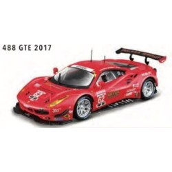 Burago 1836301-R 1 - 43 Ferrari 488 GTE 2017 rouge