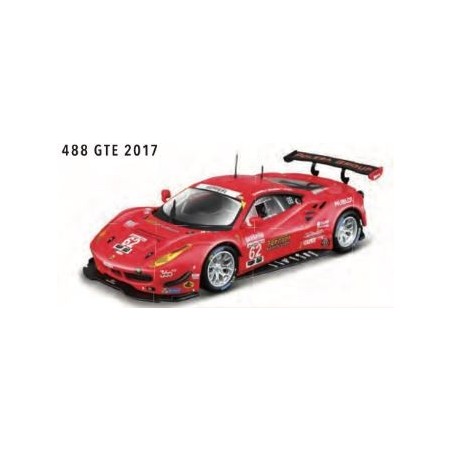 Burago 1836301-R 1 - 43 Ferrari 488 GTE 2017 rouge