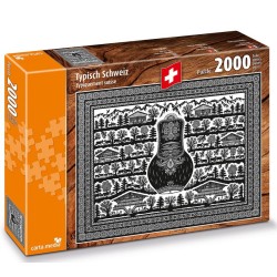 Carta media 7401 puzzle Typiquement suisse, 2000 pièces, 980 x 750 mm