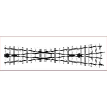 Bemo 4219 000 HOm croisement court 182 mm Bemo 4219 000 HOm croisement court 182 mm