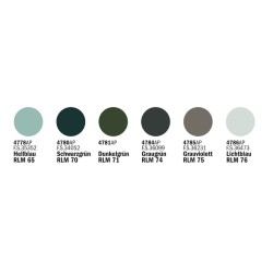 Italeri 436AP set de 6 coloris acrilique aqua Luftwaffe WWII