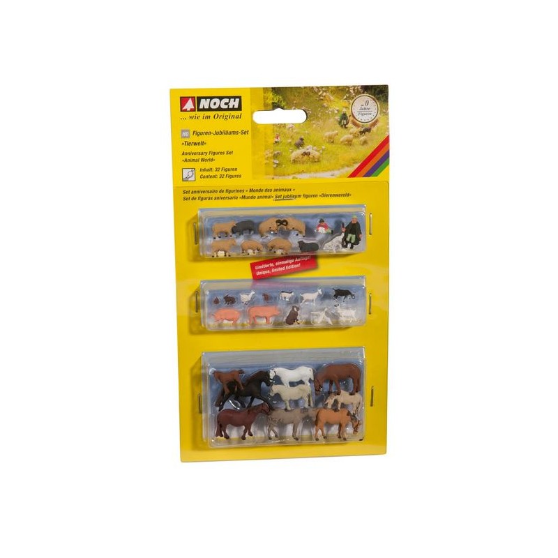 Noch 222224 HO 3 boîtes d animaux avec berger