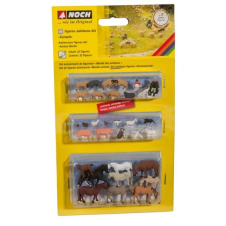 Noch 222224 HO 3 boîtes d animaux avec berger
