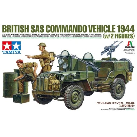 Tamiya 25423 1 - 35 british SAS commando vehicle 1944 avec 2 figurines