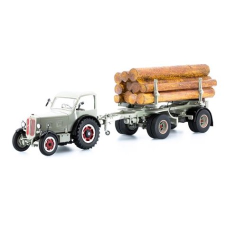 ACE 3018 1 - 32 tracteur Hürlimann D2500 avec remorque édition limitée