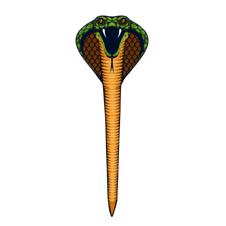 Günter 1154 cerf-volant cobra, 69 x 400 cm, pour vent entre 15 et 40 kmh
