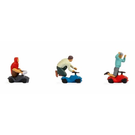 Noch 15808 HO enfants sur boby-car, 3 figurines