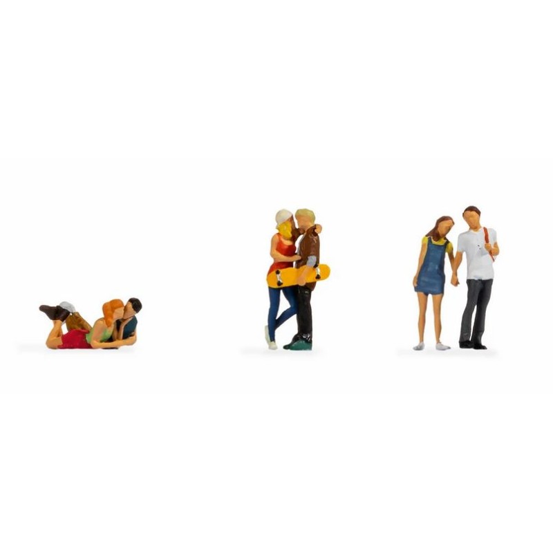 Noch 15512 HO jeûnes gens en couple, 6 figurines