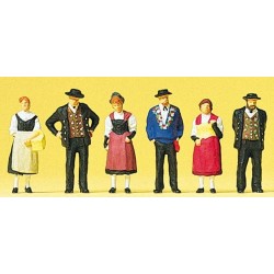 Preiser 10509 HO costumes suisse, Uri, 6 figurines