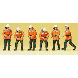 Preiser 10242 HO pompiers en action, 6 figurines
