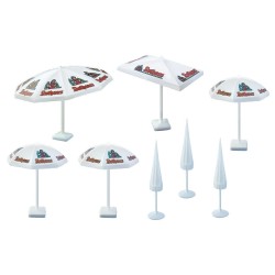 Faller 180440 HO parasols (8 pièces)