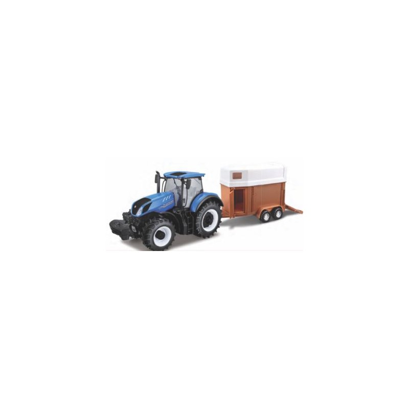 Burago 1844060 1 - 32 tracteur New Holland avec remorque