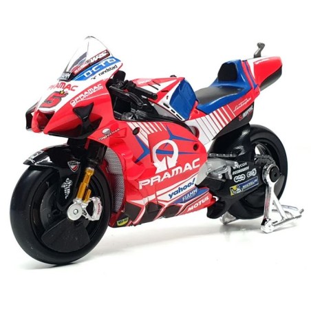 Maisto 36379-5 1 - 18 moto Ducati GP2021 num 5 Pramac