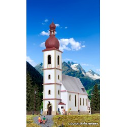 Kibri 39770 HO église de Ramsau. L 29 x 10,5 x 30 cm