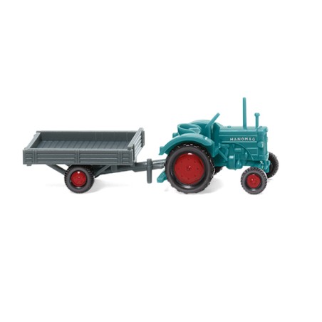 Wiking 95304 N tracteur Hanomag R16 avec remorque