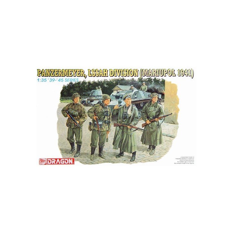 Dragon 6116 1 - 35 Panzer meyer LSSAH Division, Mariupol 1941. 4 figurines