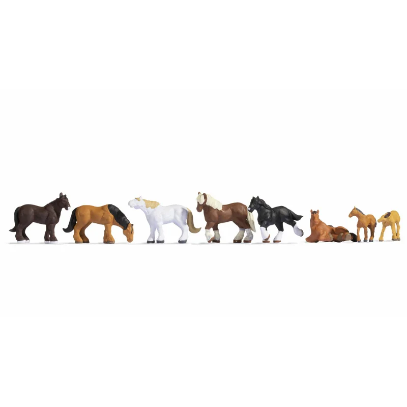 Noch 15762 HO chevaux de trait, 8 animaux