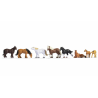 Noch 15762 HO chevaux de trait, 8 animaux