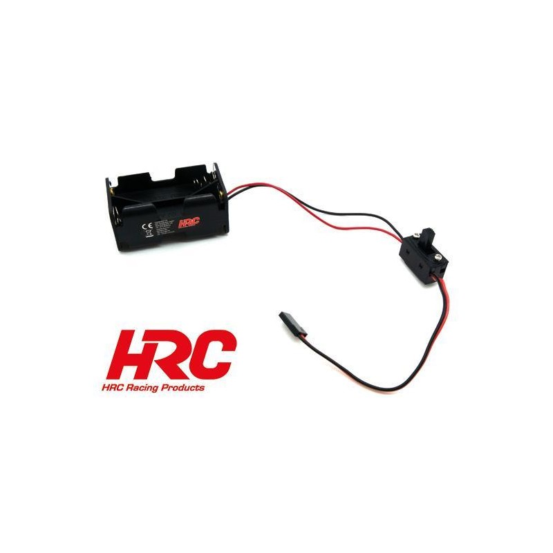 HRC9271AJ support batteries AA (4x) fiche JR avec interrupteur