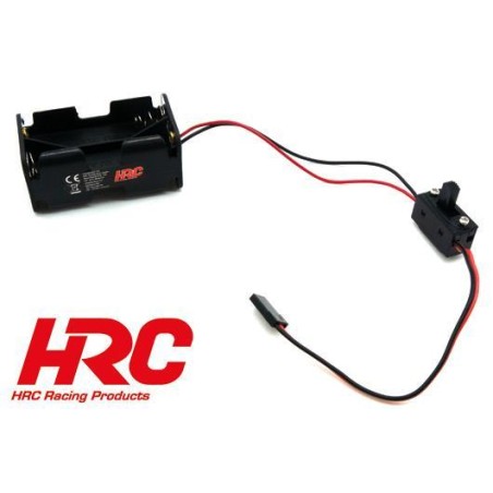 HRC9271AJ support batteries AA (4x) fiche JR avec interrupteur