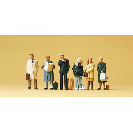 Preiser 10411 HO passagers, 6 figurines