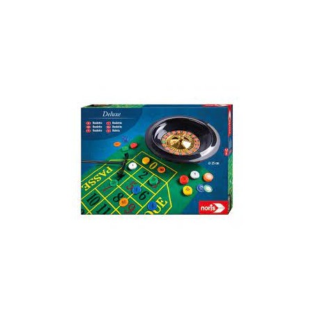 Noris 606102025 delux set, jeu de roulette, 27 cm