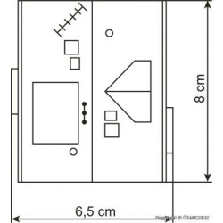 Vollmer 47633 N maison de ville 8 x 6,5 x 10,0 cm