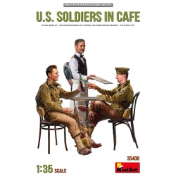 MiniArt 35406 1 - 35 U.S. soldiers in café