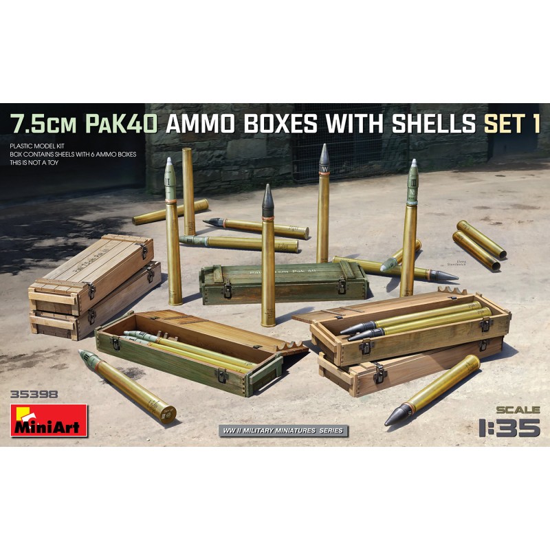 MiniArt 35398 1 - 35 caisses à munitions 7,5 cm Pak 40 set 1