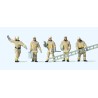 Preiser 10770 HO pompiers, 5 figurines et accessoires